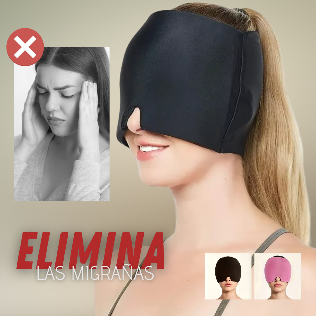 MigraRelief™ – Máscara de gel terapéutica para migraña y estrés